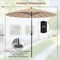 Costway 9 FT Patio Round Market Umbrella with Push Button Tilt, Crank Handle, Vented Top Tan/Navy/Wine/Turquoise